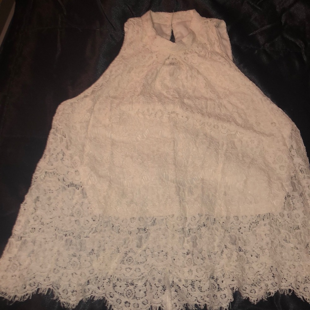 White sleeveless Blouse